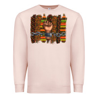Pale Pink black history brushstroke Premium Sweatshirt - texasbilliewilder