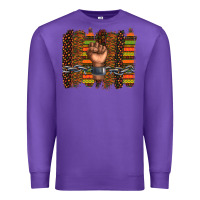 Purple black history brushstroke Premium Sweatshirt - texasbilliewilder