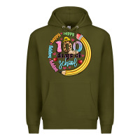 Army Green happy 100 days of school Premium Hoodie - Artiststas