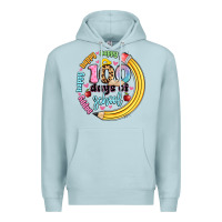 Blue Mist happy 100 days of school Premium Hoodie - Artiststas