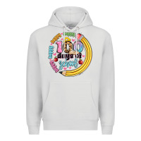 Dove Grey happy 100 days of school Premium Hoodie - Artiststas