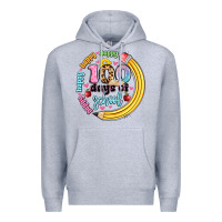 Heather Grey happy 100 days of school Premium Hoodie - Artiststas