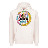 Pale Pink happy 100 days of school Premium Hoodie - Artiststas