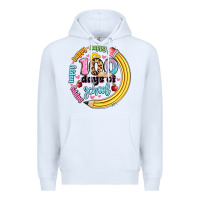 White happy 100 days of school Premium Hoodie - Artiststas
