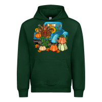 Forest Green Thanksgiving turkey truck Urban Hoodie - Artiststas