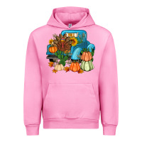 Fuchsia Pink Thanksgiving turkey truck Urban Hoodie - Artiststas