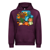 Mauve Wine Thanksgiving turkey truck Urban Hoodie - Artiststas