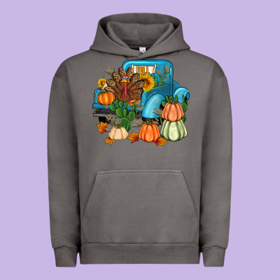 Thanksgiving Turkey Truck Urban Hoodie Designed By Artiststas