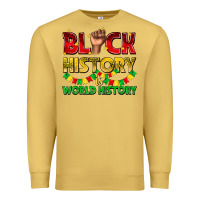 Antique Gold black history is world history Premium Sweatshirt - texasbilliewilder