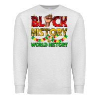 Oatmeal Heather black history is world history Premium Sweatshirt - texasbilliewilder