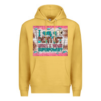 Antique Gold i am a dentist what's your superpower Premium Hoodie - JahusDesignShop