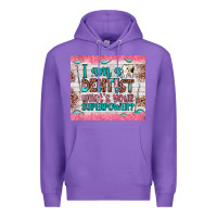 Purple i am a dentist what's your superpower Premium Hoodie - JahusDesignShop