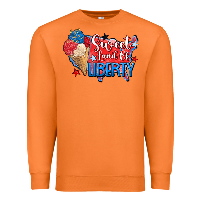 Sweet Land Of Liberty Premium Sweatshirt by Zillion Design Studio | Teevron