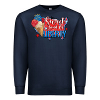 Navy sweet land of liberty Premium Sweatshirt - Zillion Design Studio