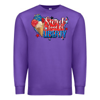 Purple sweet land of liberty Premium Sweatshirt - Zillion Design Studio