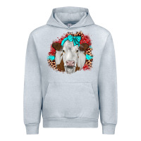 Heather Grey ribbon simmental leopard Urban Hoodie - JahusDesignShop