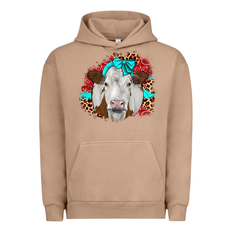 Ribbon Simmental Leopard Urban Hoodie by JahusDesignShop | Teevron