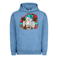Pigment Pebble Blue ribbon simmental leopard Urban Hoodie - JahusDesignShop