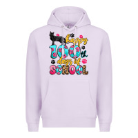 Lilac happy 100th days of school cat Premium Hoodie - Artiststas