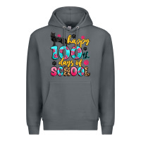 Rock happy 100th days of school cat Premium Hoodie - Artiststas