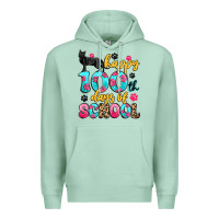 Seafoam happy 100th days of school cat Premium Hoodie - Artiststas