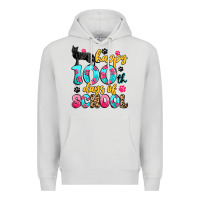 Dove Grey happy 100th days of school cat Premium Hoodie - Artiststas
