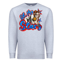 Heather Grey oh my stars pig Premium Sweatshirt - Zillion Design Studio