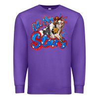 Purple oh my stars pig Premium Sweatshirt - Zillion Design Studio