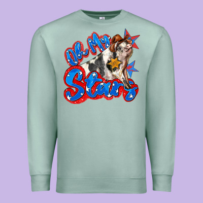 Oh My Stars Pig Premium Sweatshirt Designed By Zillion Design Studio