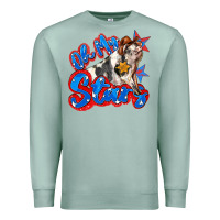 Seafoam oh my stars pig Premium Sweatshirt - Zillion Design Studio