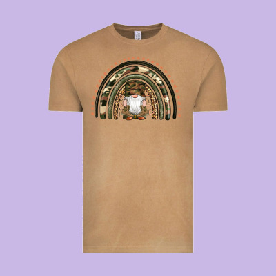 Camouflage Gnomes Rainbow Vintage Tee Designed By Artiststas