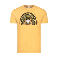 Vintage Mustard camouflage gnomes rainbow Vintage Tee - Artiststas