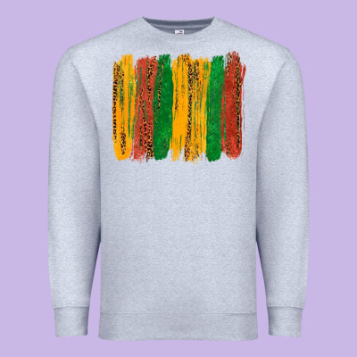 Premium Sweatshirt black history brushstroke