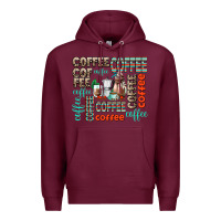 Burgundy coffee Premium Hoodie - AdoDesignShop
