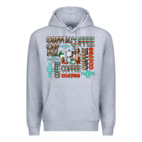 Heather Grey coffee Premium Hoodie - AdoDesignShop