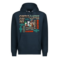 Navy coffee Premium Hoodie - AdoDesignShop