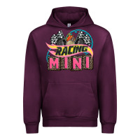 Mauve Wine racing mini with racing oto equipment Urban Hoodie - AdoDesignShop