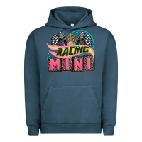 Pigment Midnight Navy racing mini with racing oto equipment Urban Hoodie - AdoDesignShop