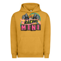 Pigment Peanut Butter racing mini with racing oto equipment Urban Hoodie - AdoDesignShop
