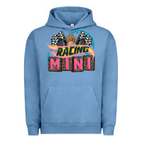 Pigment Pebble Blue racing mini with racing oto equipment Urban Hoodie - AdoDesignShop