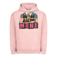 Pigment Salmon racing mini with racing oto equipment Urban Hoodie - AdoDesignShop