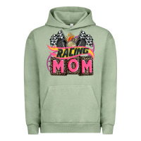 Pigment Oil Green racing mom with racing oto equipment Urban Hoodie - AdoDesignShop