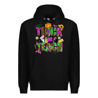 Black trick or teach Premium Hoodie - AdoDesignShop