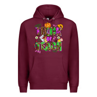 Burgundy trick or teach Premium Hoodie - AdoDesignShop