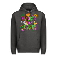 Charcoal Heather trick or teach Premium Hoodie - AdoDesignShop