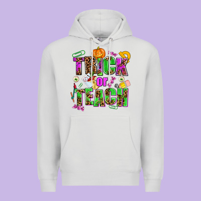 Trick Or Teach Premium Hoodie Designed By Adodesignshop