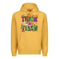Mustard trick or teach Premium Hoodie - AdoDesignShop