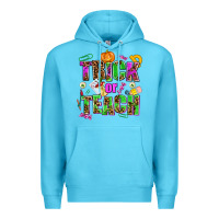 Ocean Blue trick or teach Premium Hoodie - AdoDesignShop