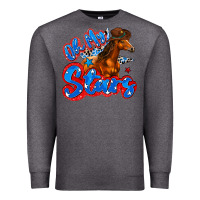 Charcoal Heather oh my stars horse Premium Sweatshirt - Zillion Design Studio
