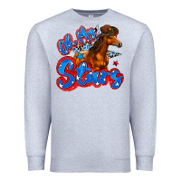 Heather Grey oh my stars horse Premium Sweatshirt - Zillion Design Studio